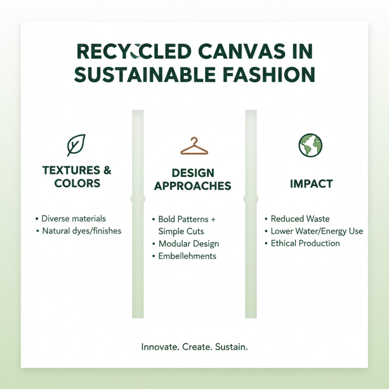 How to Use Recycled Canvas Fabric for Sustainable Fashion?