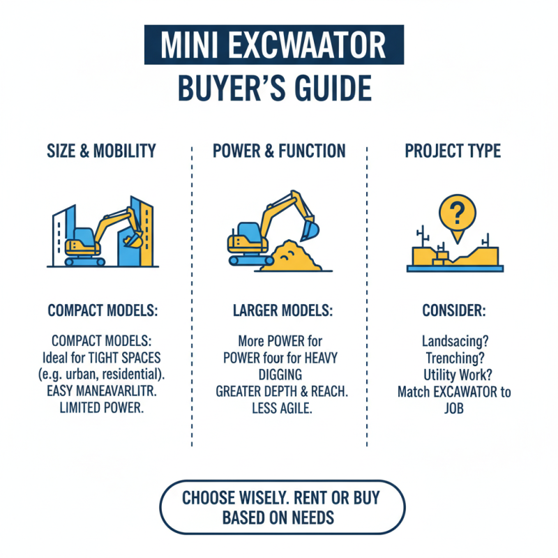 How to Choose the Right Mini Excavator for Your Project Needs?