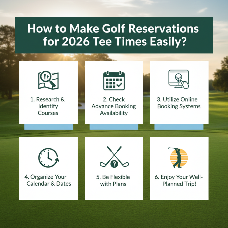 How to Make Golf Reservations for 2026 Tee Times Easily?