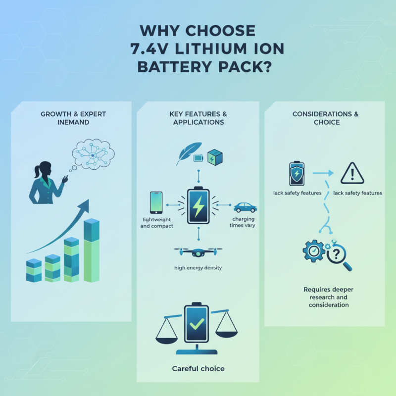 Why Choose a 7.4v Lithium Ion Battery Pack for Your Needs?