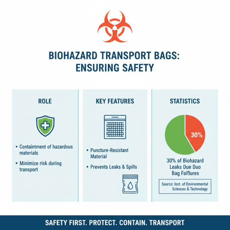 What is a biohazard transport bag and its uses?