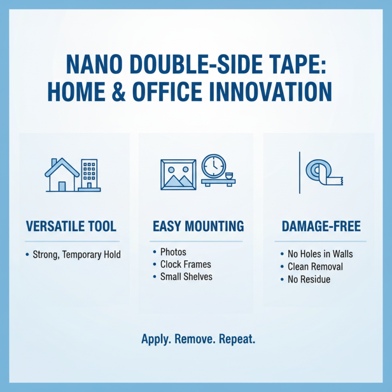 Top 10 Uses of Nano Double Side Tape for Home and Office?