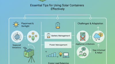 Essential Tips for Using Solar Containers Effectively?
