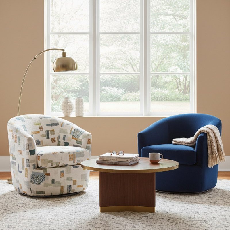 How to Choose the Perfect Upholstered Swivel Chairs for Your Space?