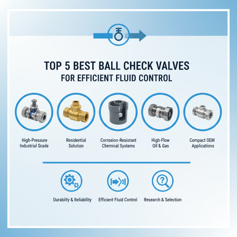 Top 5 Best Ball Check Valves for Efficient Fluid Control?