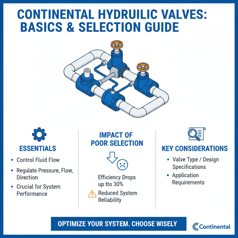 How to Choose the Right Continental Hydraulic Valves for Your System?