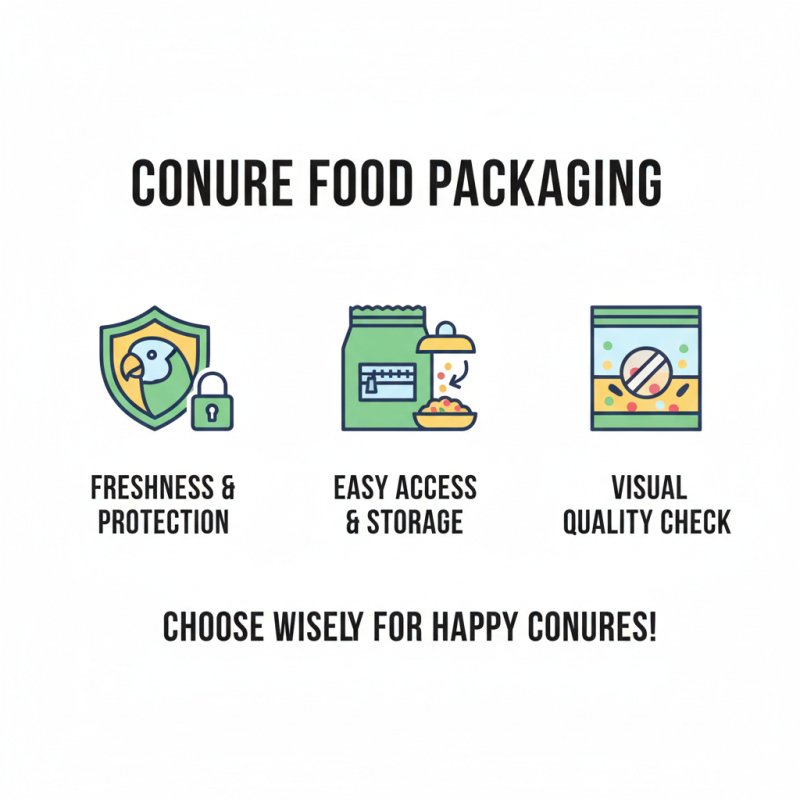 Best Conure Food Packaging Options for Pet Owners?