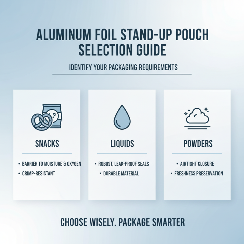 2026 How to Choose the Best Aluminium Foil Stand Up Pouch for Your Needs?