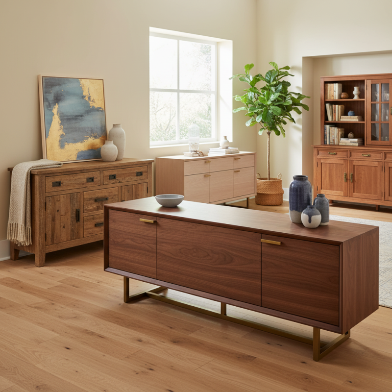 2026 Best Solid Wood Credenza Options for Your Home Decor?