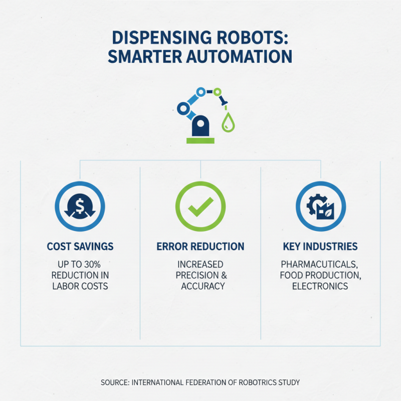 What is a dispensing robot and how does it work?