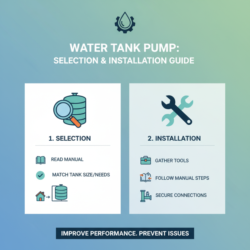 How to Choose the Right Water Tank Pump for Your Needs?