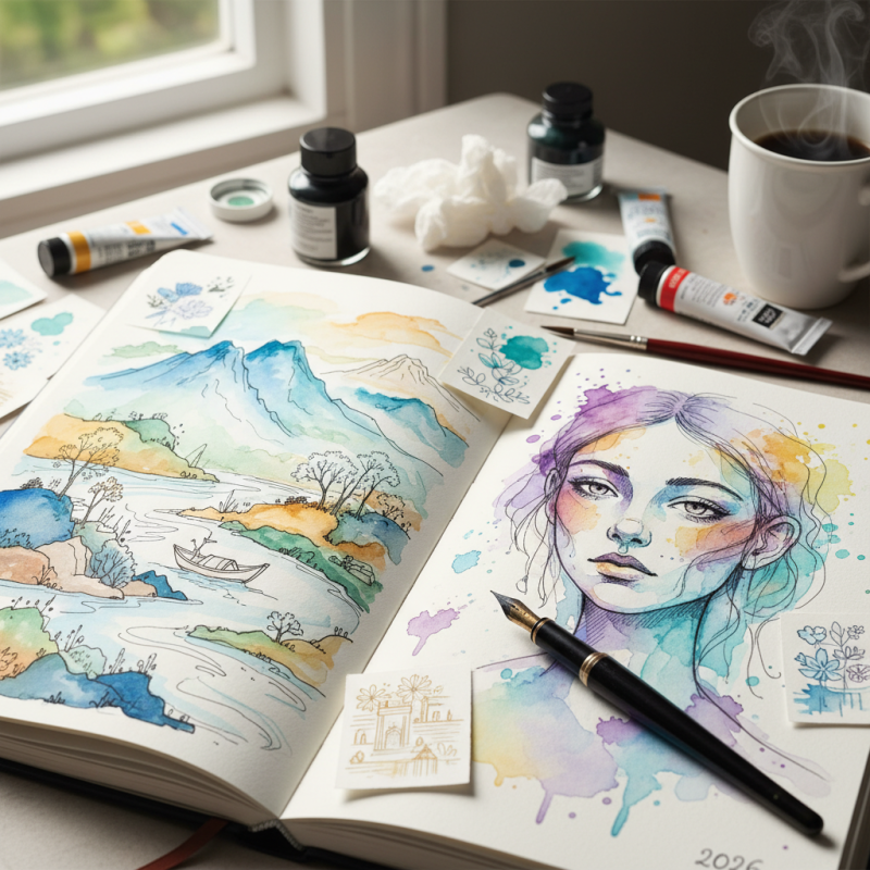 2026 Best Water Color And Pen Techniques for Inspired Artwork?