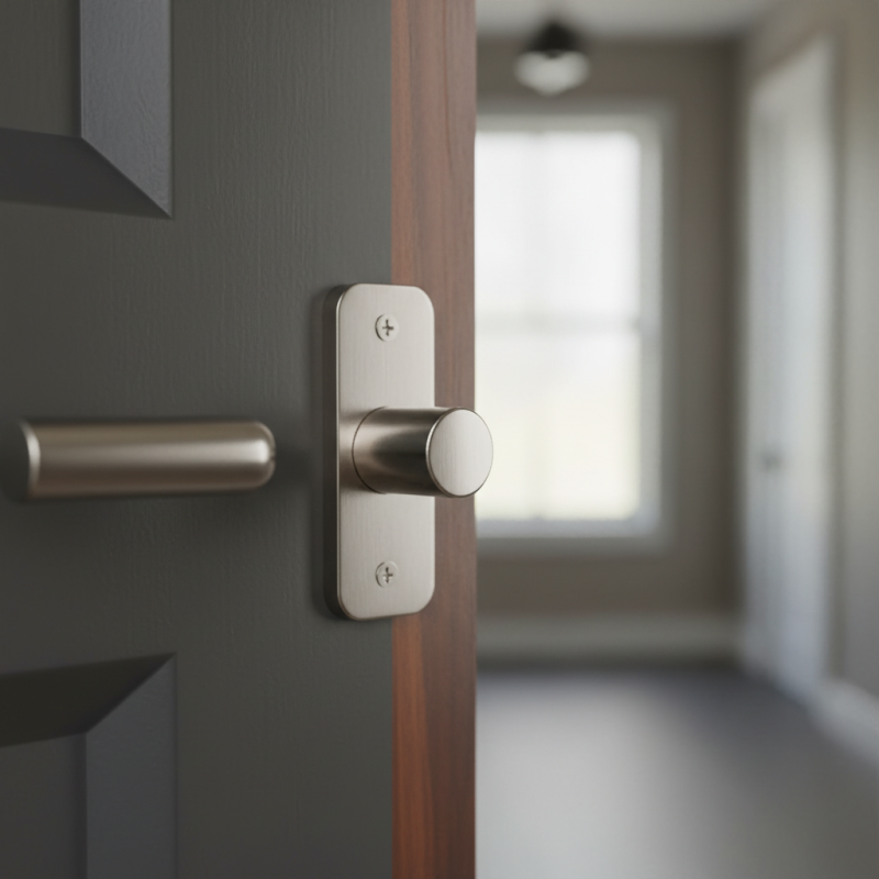 What is the part of a door that latches and how does it work?