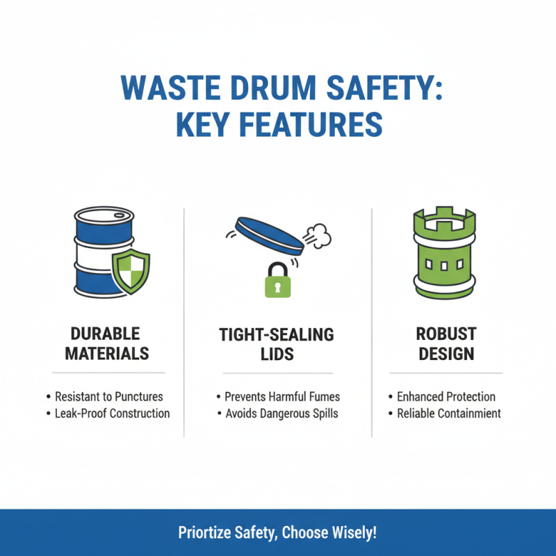 How to Choose the Best Waste Drums for Your Disposal Needs?