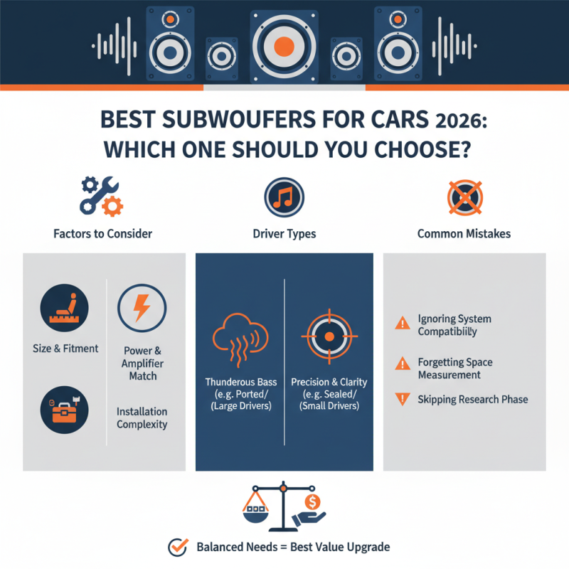 Best Subwoofers for Cars in 2026 Which One Should You Choose?