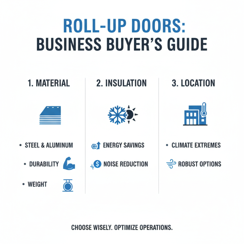 How to Choose the Best Shop Roll Up Doors for Your Business Needs?
