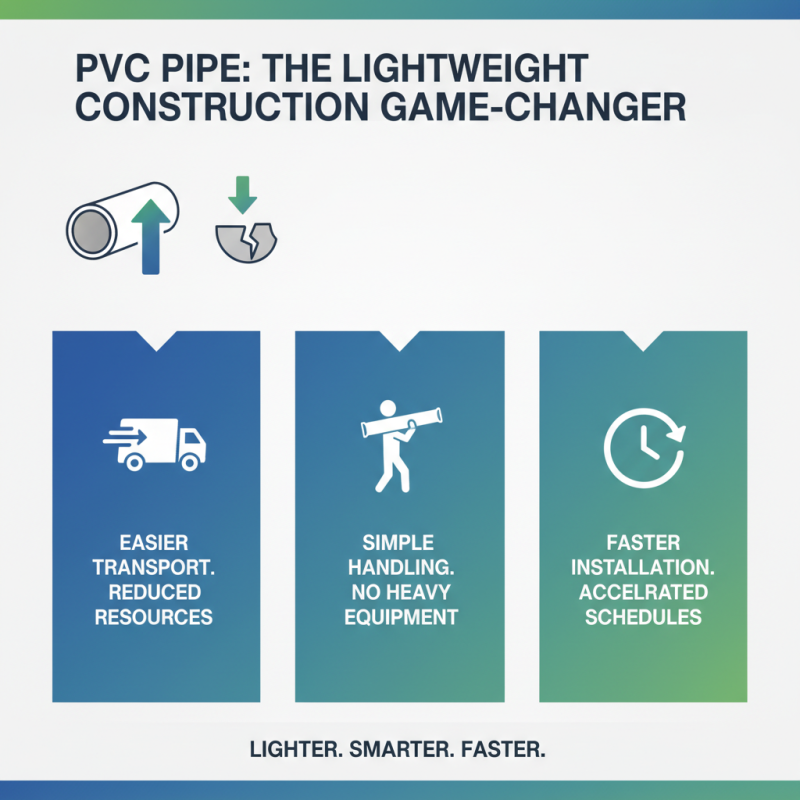 What are the benefits of using PVC pipe in construction?
