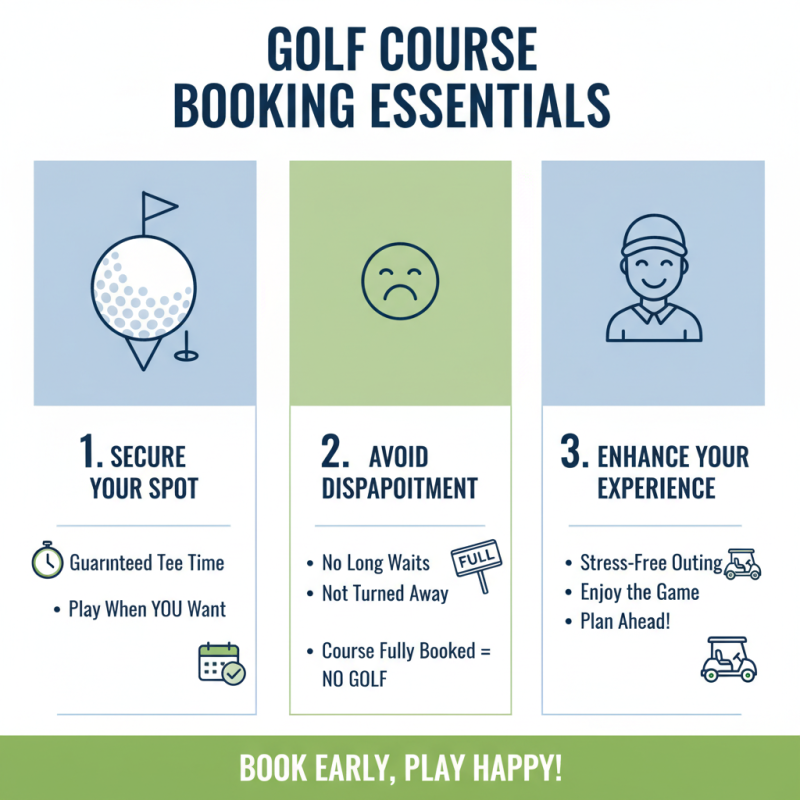 Why is Booking a Golf Course Essential for an Enjoyable Experience?