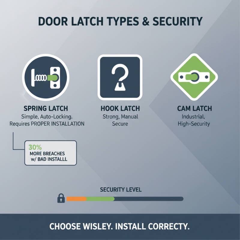 What is the part of a door that latches and how does it work?