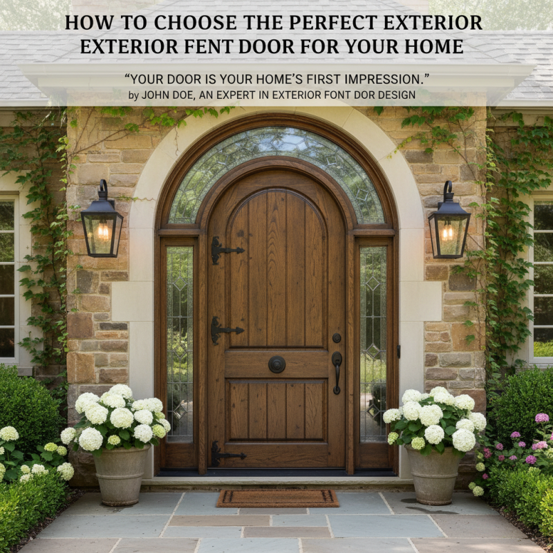 How to Choose the Perfect Exterior Front Door for Your Home?