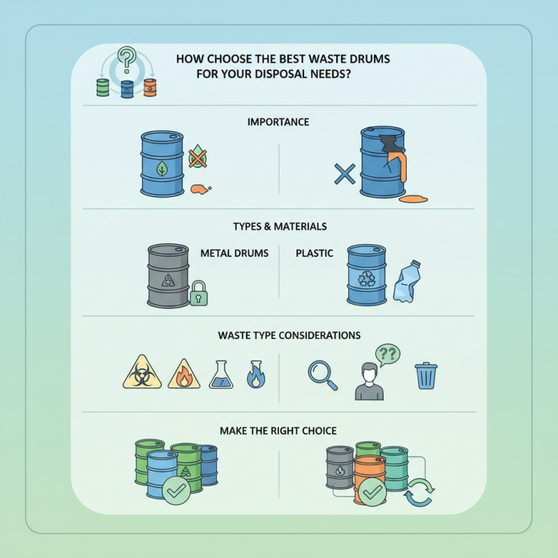 How to Choose the Best Waste Drums for Your Disposal Needs?