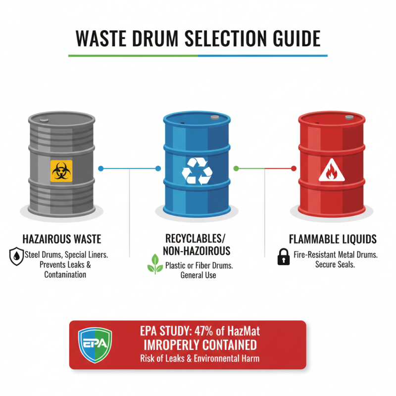 How to Choose the Best Waste Drums for Your Disposal Needs?