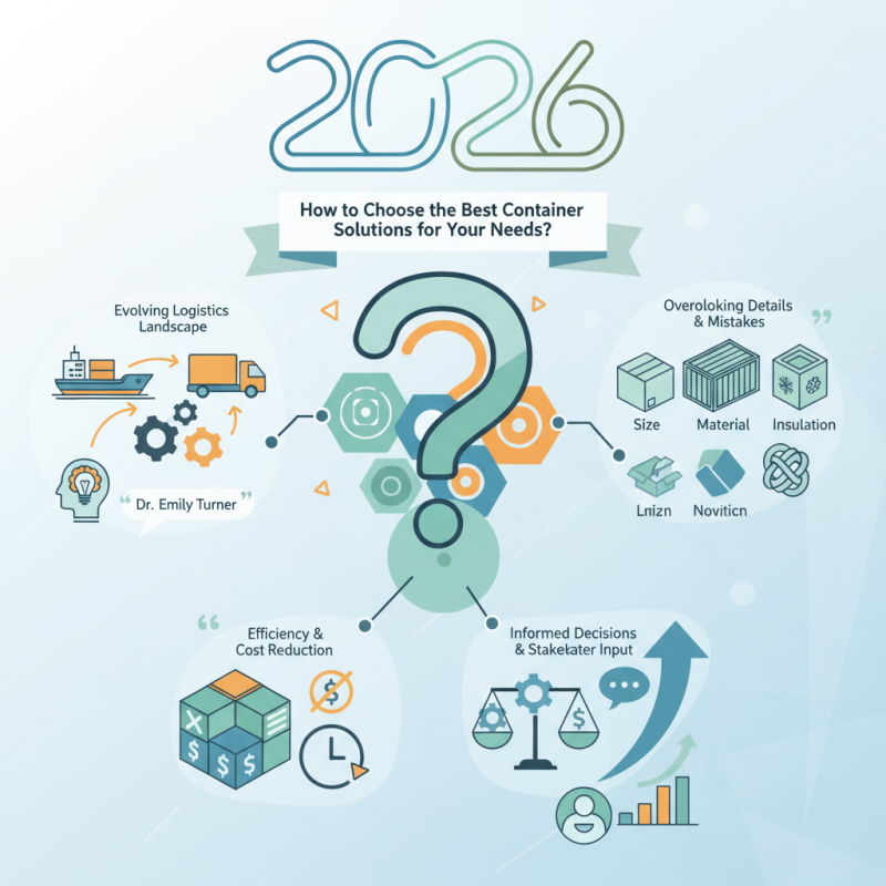 2026 How to Choose the Best Container Solutions for Your Needs?