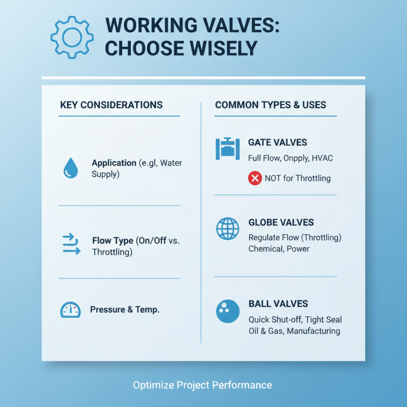 How to Choose the Right Working Valve for Your Project?