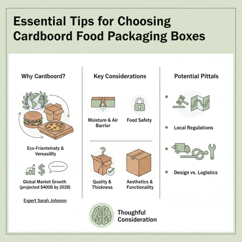 Essential Tips for Choosing Cardboard Food Packaging Boxes?