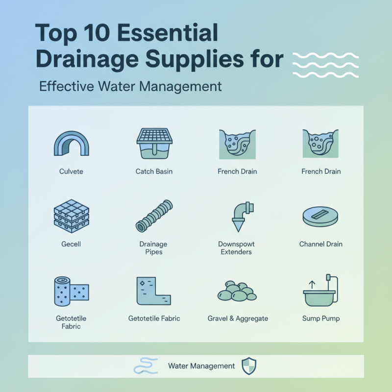 Top 10 Essential Drainage Supplies for Effective Water Management Solutions?