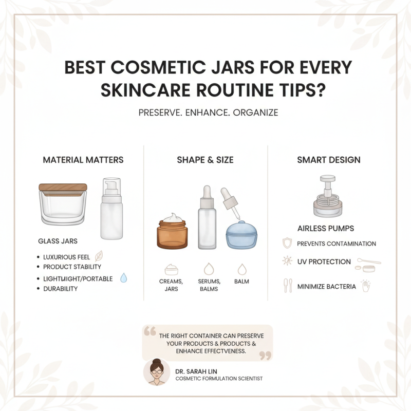 Best Cosmetic Jars for Every Skincare Routine Tips?