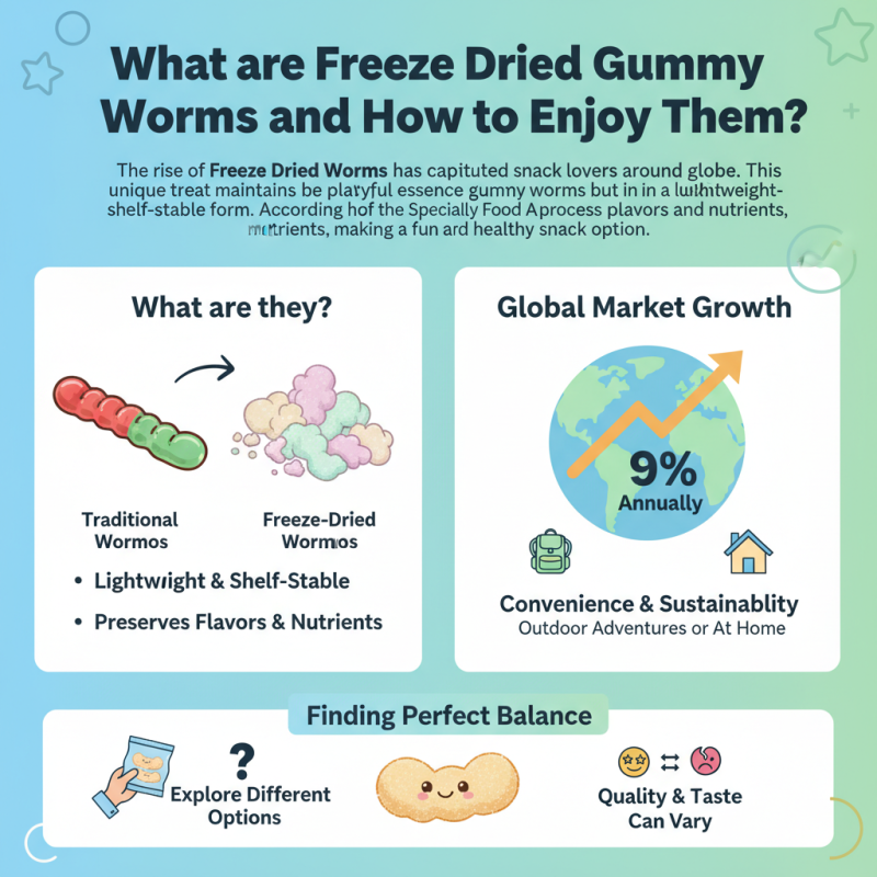 What are Freeze Dried Gummy Worms and How to Enjoy Them?