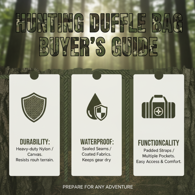 Top 10 Hunting Duffle Bags You Must Own for Your Adventures?