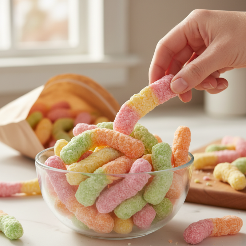 Top 10 Benefits of Freeze Dried Gummy Worms for Snacks?