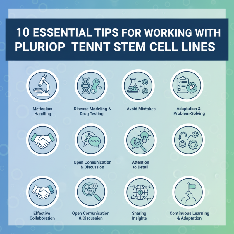 10 Essential Tips for Working with Pluripotent Stem Cell Lines