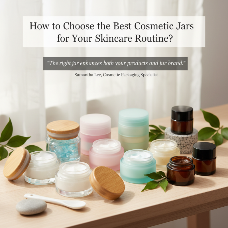 How to Choose the Best Cosmetic Jars for Your Skincare Routine?