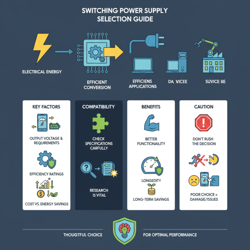 How to Choose a Switching Power Supply for Your Needs?