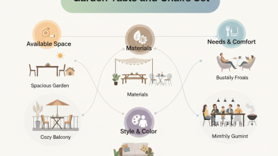 How to Choose the Perfect Garden Table and Chairs Set for Your Outdoor Space?