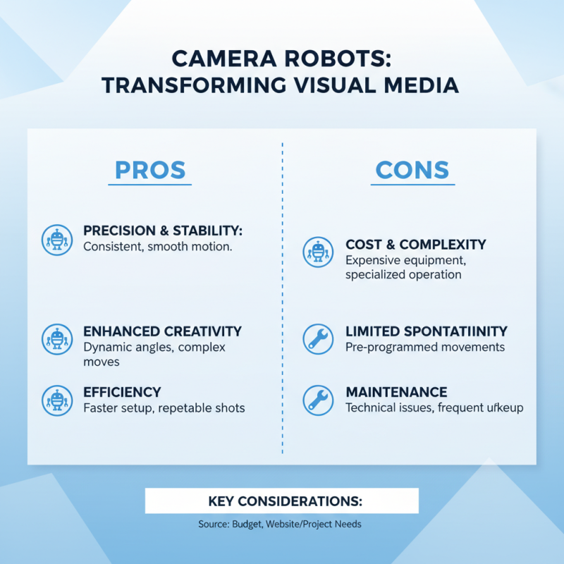 Top Camera Robots for Photography and Filmmaking Innovations?