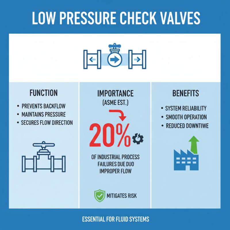 What is a Low Pressure Check Valve and How Does It Work?
