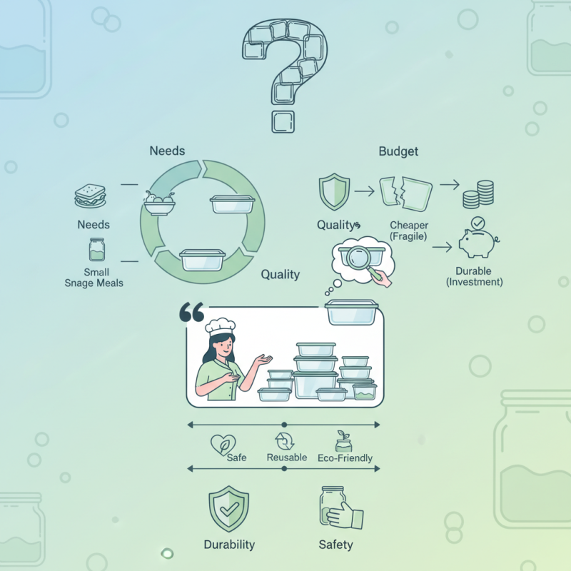How to Choose the Right Glass Containers for Food Storage?