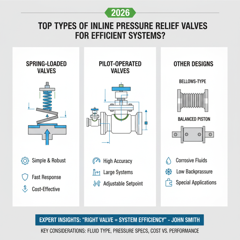 2026 Top Types of Inline Pressure Relief Valves for Efficient Systems?