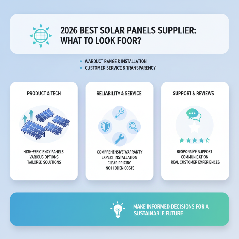2026 Best Solar Panels Supplier What to Look For?