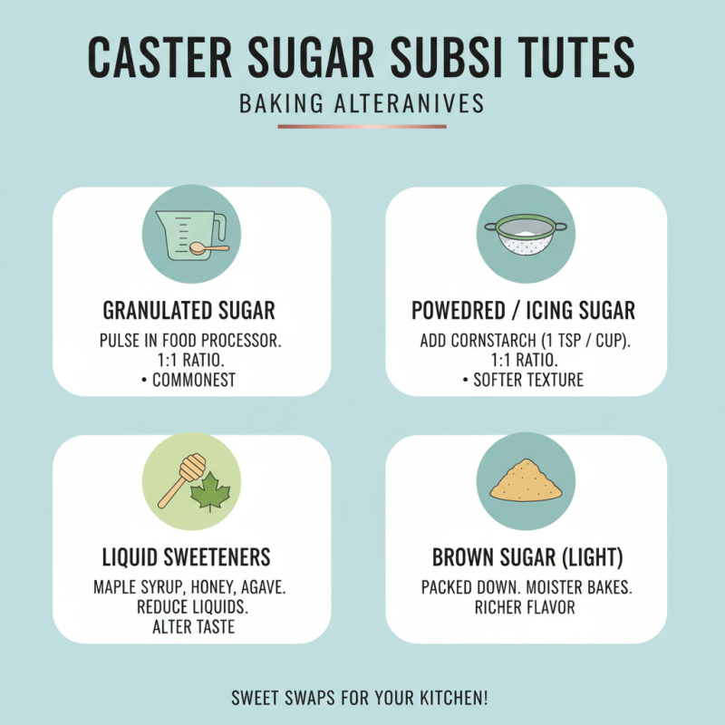 How to Find the Best Substitute of Caster Sugar for Your Recipes?