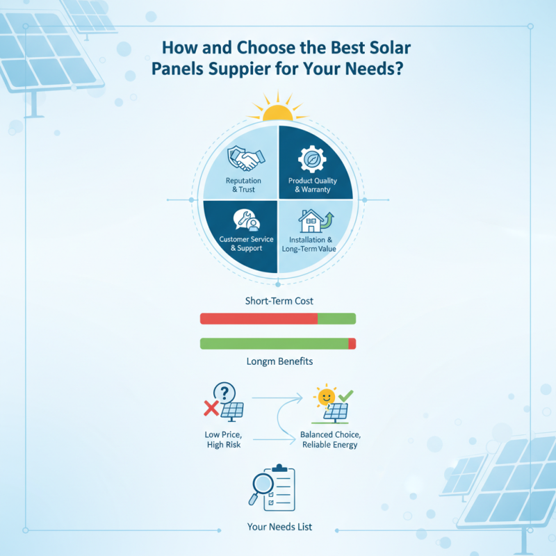 How to Choose the Best Solar Panels Supplier for Your Needs?