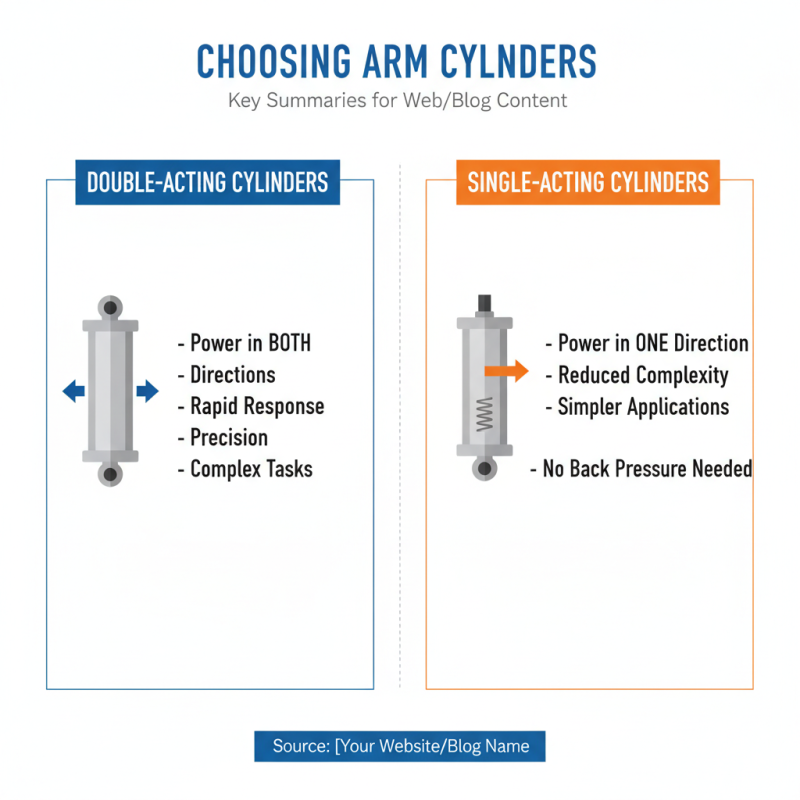 Top Arm Cylinder Types and Their Applications for Optimal Performance?