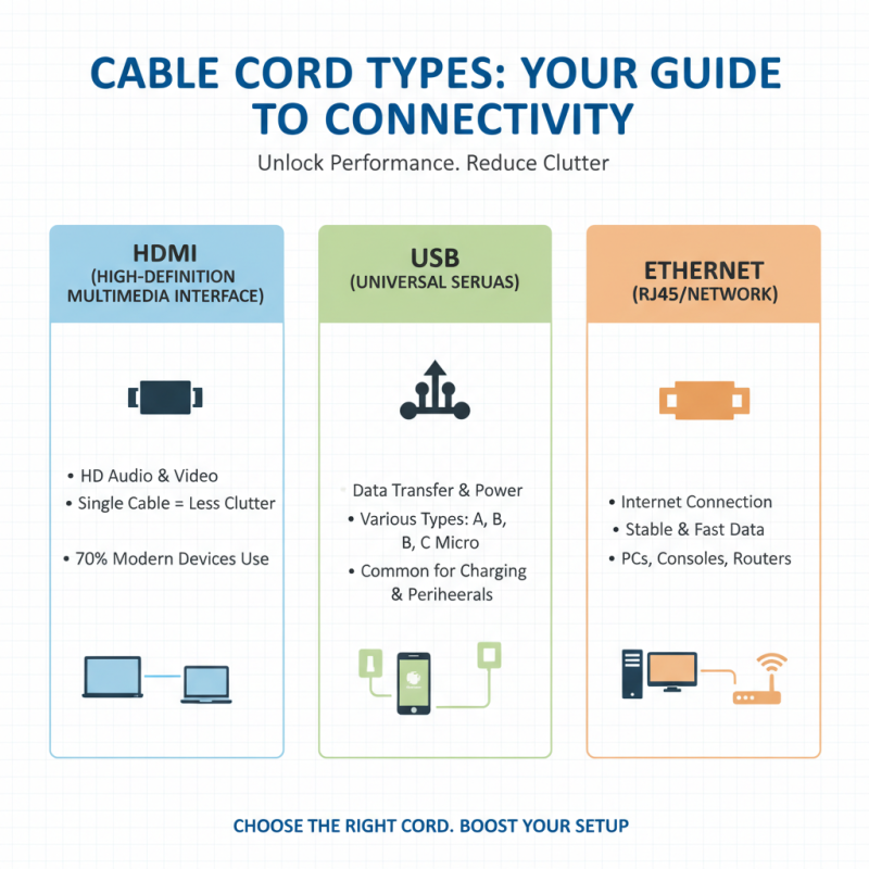 2026 Top Cable Cord Types for Every Home and Office Need?
