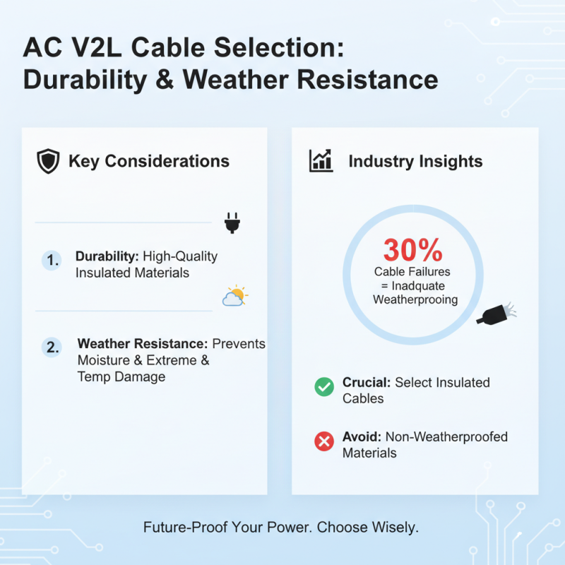 How to Choose the Right Ac V2l Cable for Your Needs?