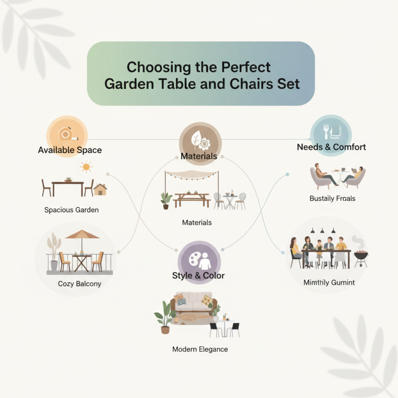 How to Choose the Perfect Garden Table and Chairs Set for Your Outdoor Space?