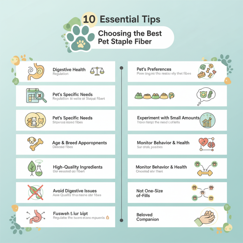 10 Essential Tips for Choosing the Best Pet Staple Fiber